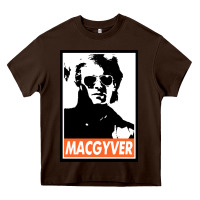 Chocolate Brown macgyver Heavy Core Tee - linhVisuals