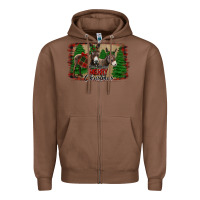 Chestnut donkey christmas Zipper Hoodie - Jasminsmagicworld