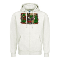 Oatmeal Heather donkey christmas Zipper Hoodie - Jasminsmagicworld