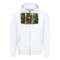 White donkey christmas Zipper Hoodie - Jasminsmagicworld