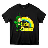 Black luv lucky charms Heavy Core Tee - linhVisuals