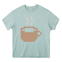 Arona pixel coffee Heavy Core Tee - linhVisuals