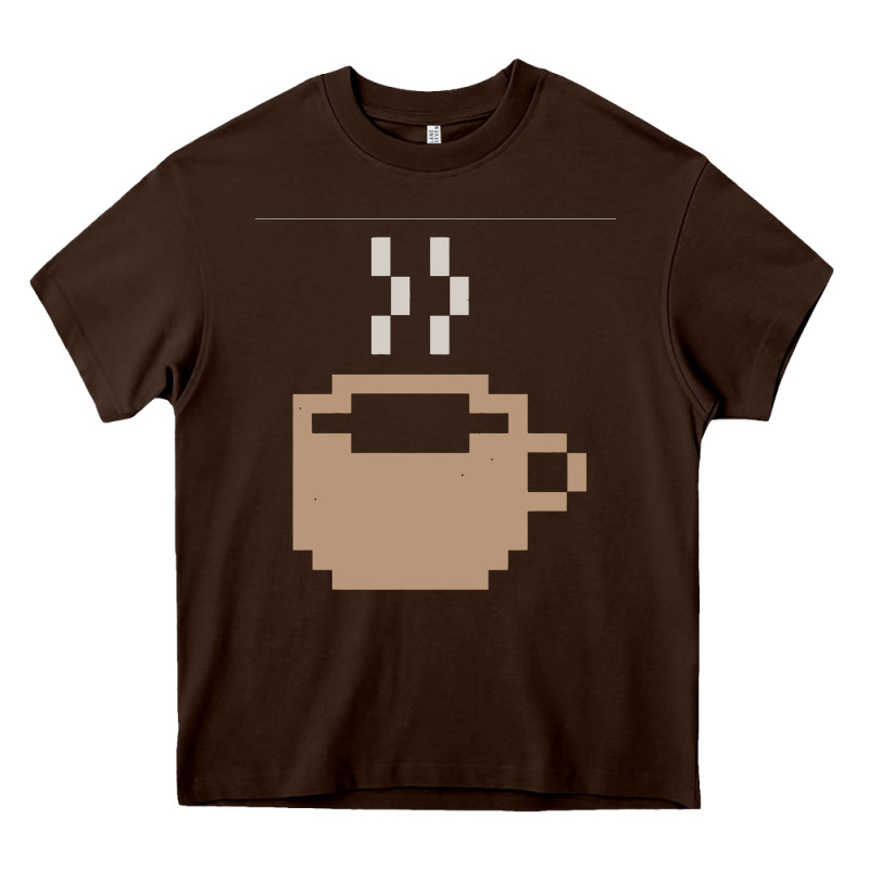 Pixel Coffee Heavy Core Tee by linhVisuals | Teevron