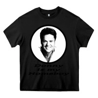 Black funny donny osmond Heavy Core Tee - linhVisuals