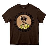 Chocolate Brown the black samurai Heavy Core Tee - linhVisuals