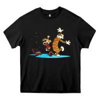 Black calvin music Heavy Core Tee - linhVisuals
