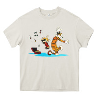 Cream calvin music Heavy Core Tee - linhVisuals