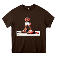 Chocolate Brown ali vs liston Heavy Core Tee - linhVisuals