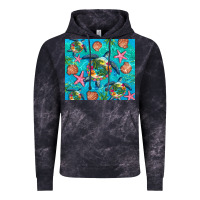 Cloud Black Turtle summer seashells starfish seaweed Vintage Hoodie - Artiststas