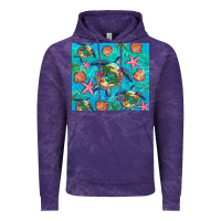 Cloud Purple Turtle summer seashells starfish seaweed Vintage Hoodie - Artiststas