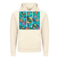 Vintage Artic Turtle summer seashells starfish seaweed Vintage Hoodie - Artiststas