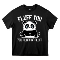 Black panda cub fluff you giant panda Heavy Core Tee - linhVisuals