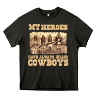Asphalt my heroes have always killed cowboys retro Heavy Core Tee - linhVisuals