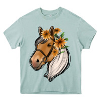 Arona floral horse Heavy Core Tee - Jasminsmagicworld