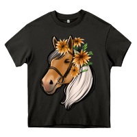 Asphalt floral horse Heavy Core Tee - Jasminsmagicworld