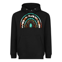 Black Western Rainbow Heavyweight Hoodie - Jasminsmagicworld