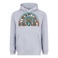 Heather Grey Western Rainbow Heavyweight Hoodie - Jasminsmagicworld