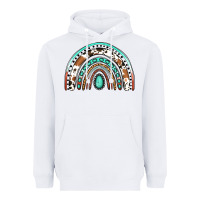 White Western Rainbow Heavyweight Hoodie - Jasminsmagicworld