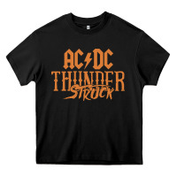Black thunderstruck Heavy Core Tee - linhVisuals