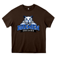 Chocolate Brown daemen college Heavy Core Tee - linhVisuals