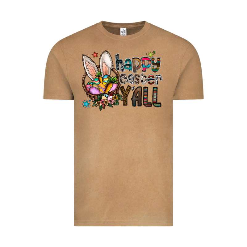 Happy Easter Y'all Vintage Tee by CowhideDigitalArt | Teevron