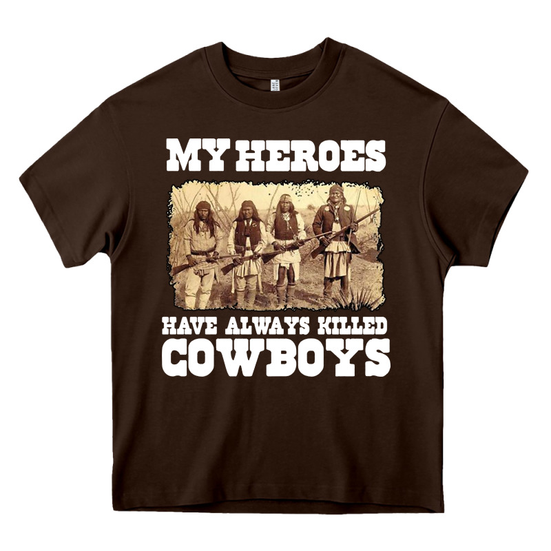 My Heroes Have Always Killed Cowboys Retro Heavy Core Tee by linhVisuals | Teevron
