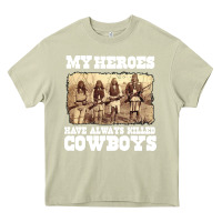 Mossy my heroes have always killed cowboys retro Heavy Core Tee - linhVisuals