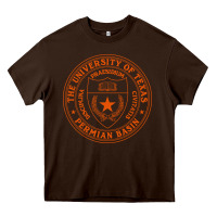 Chocolate Brown The University of Texas Permian Basin Heavy Core Tee - linhVisuals