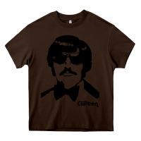 Chocolate Brown tony clifton Heavy Core Tee - linhVisuals