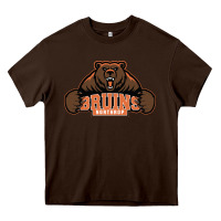 Chocolate Brown northrop high school Heavy Core Tee - linhVisuals