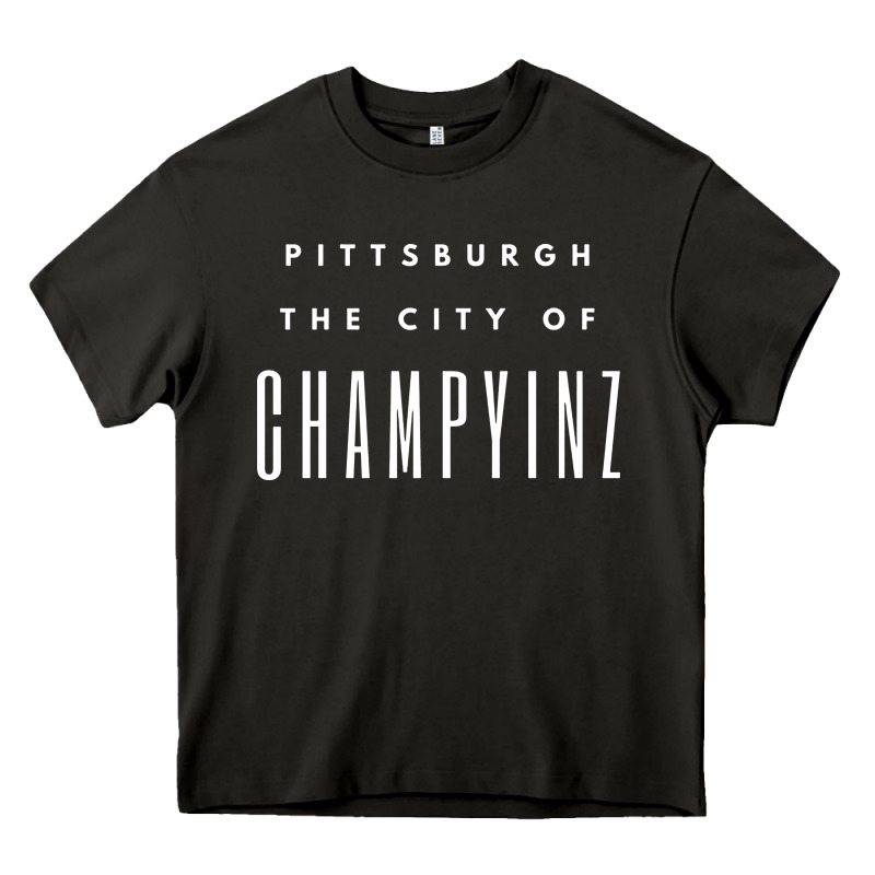 Pittsburgh City Of Champyinz Steel City Heavy Core Tee by linhVisuals | Teevron