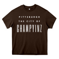 Chocolate Brown pittsburgh city of champyinz steel city Heavy Core Tee - linhVisuals
