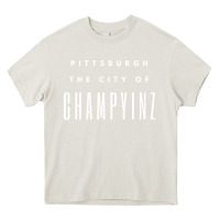 Cream pittsburgh city of champyinz steel city Heavy Core Tee - linhVisuals