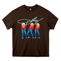 Chocolate Brown dolly musician Heavy Core Tee - linhVisuals