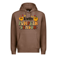 Chestnut hello pumpkin season Premium Hoodie - BarkalooDesign