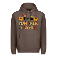 Coffee hello pumpkin season Premium Hoodie - BarkalooDesign