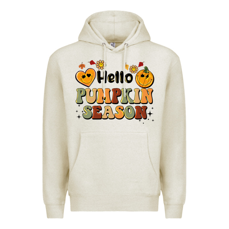 Hello Pumpkin Season Premium Hoodie by BarkalooDesign | Teevron