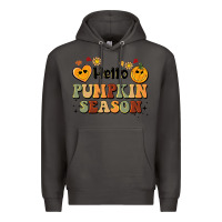 Smoke hello pumpkin season Premium Hoodie - BarkalooDesign