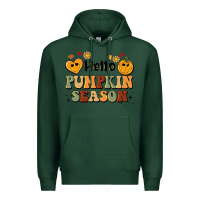 Sports Green hello pumpkin season Premium Hoodie - BarkalooDesign