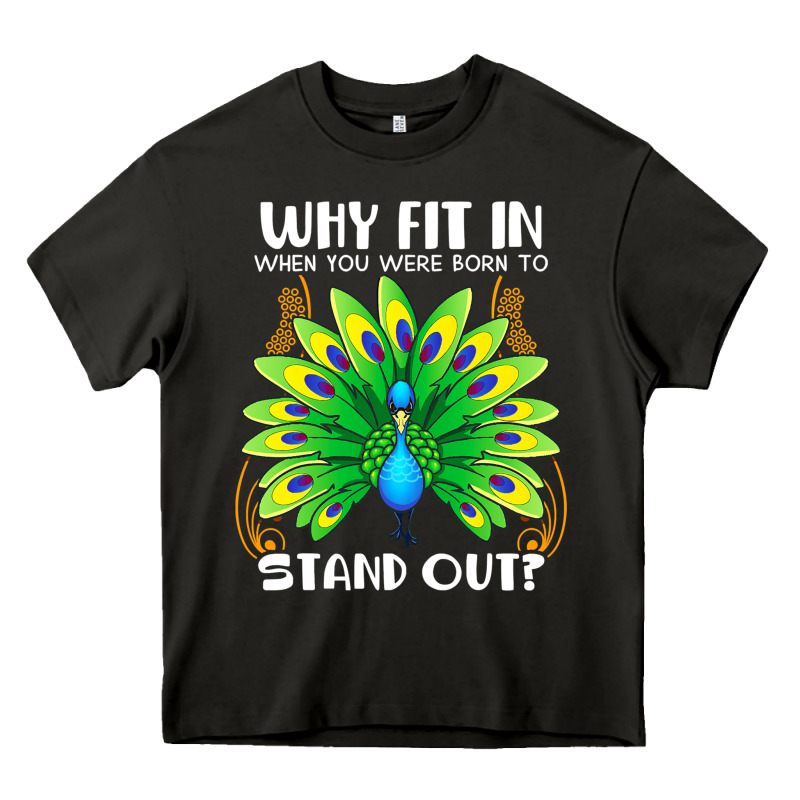 Peacock Inspired Beautiful Color Bird (3) Heavy Core Tee by linhVisuals | Teevron