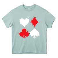 Arona playing cards poker heart spade club Heavy Core Tee - linhVisuals