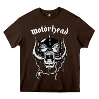 Chocolate Brown MUSIC ROCK Heavy Core Tee - linhVisuals
