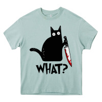 Arona Halloween Cat With Knife What Heavy Core Tee - linhVisuals