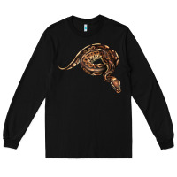 Black Royal Ball Python Illustrations Long Sleeve Tee - LillyAllenDesigns