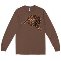 Chestnut Royal Ball Python Illustrations Long Sleeve Tee - LillyAllenDesigns