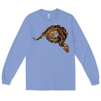 Colony Blue Royal Ball Python Illustrations Long Sleeve Tee - LillyAllenDesigns