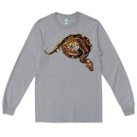 Heather Grey Royal Ball Python Illustrations Long Sleeve Tee - LillyAllenDesigns