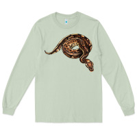 Matcha Royal Ball Python Illustrations Long Sleeve Tee - LillyAllenDesigns