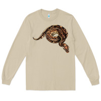 Mushroom Royal Ball Python Illustrations Long Sleeve Tee - LillyAllenDesigns