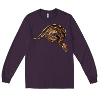 Plum Royal Ball Python Illustrations Long Sleeve Tee - LillyAllenDesigns